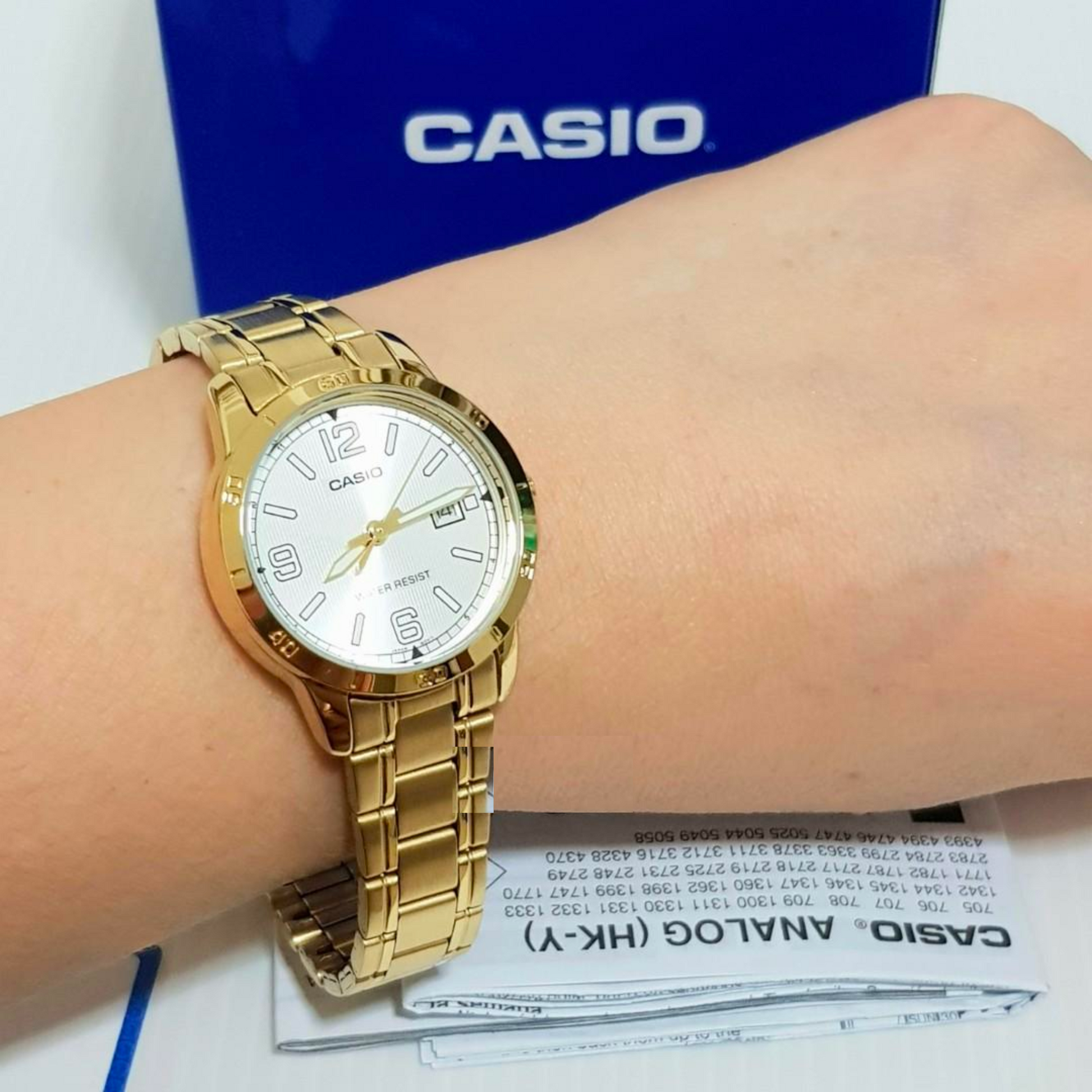 Reloj Casio dorado para mujer LTP-V004G-7BUDF